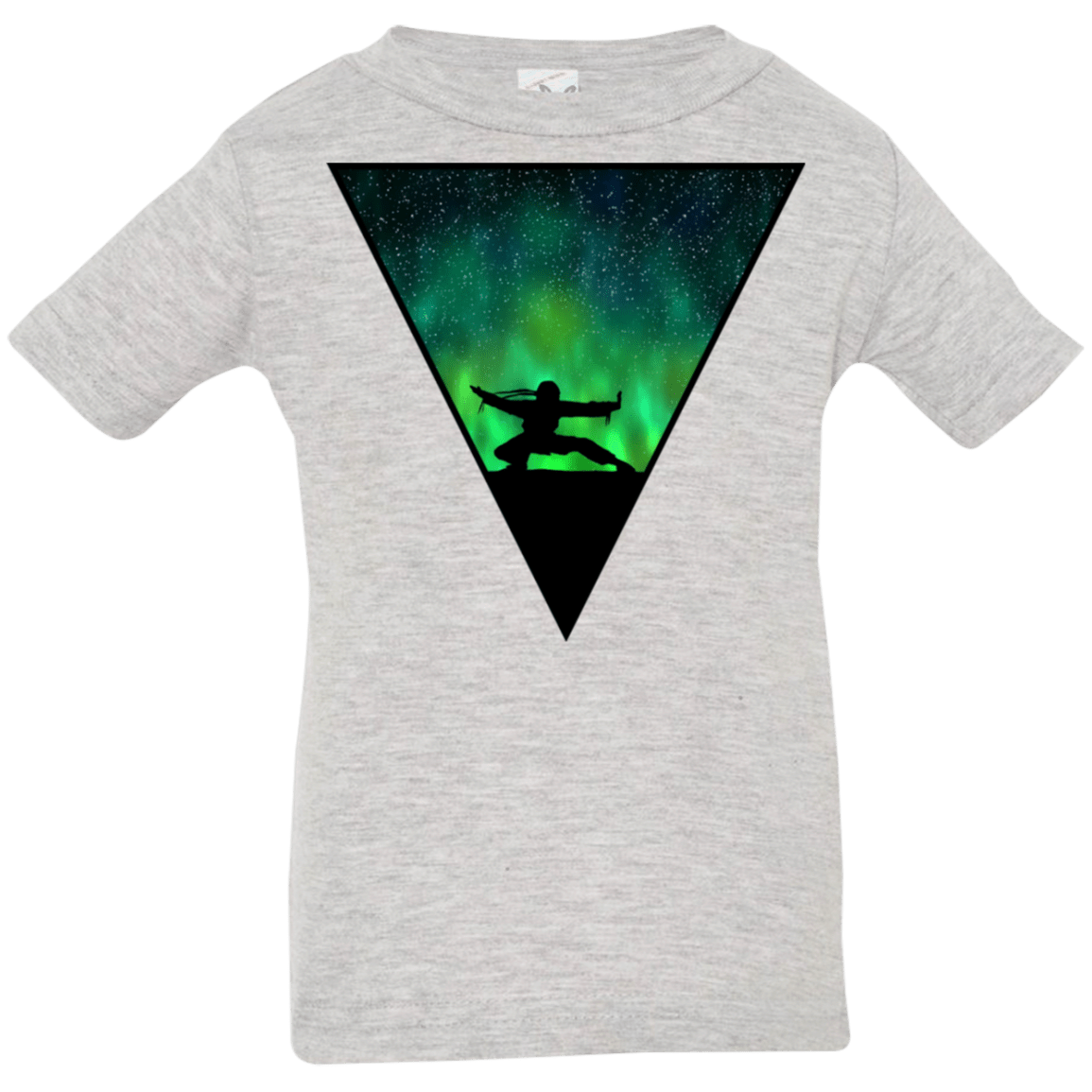 T-Shirts Heather Grey / 6 Months Northern Lights Pose Infant Premium T-Shirt