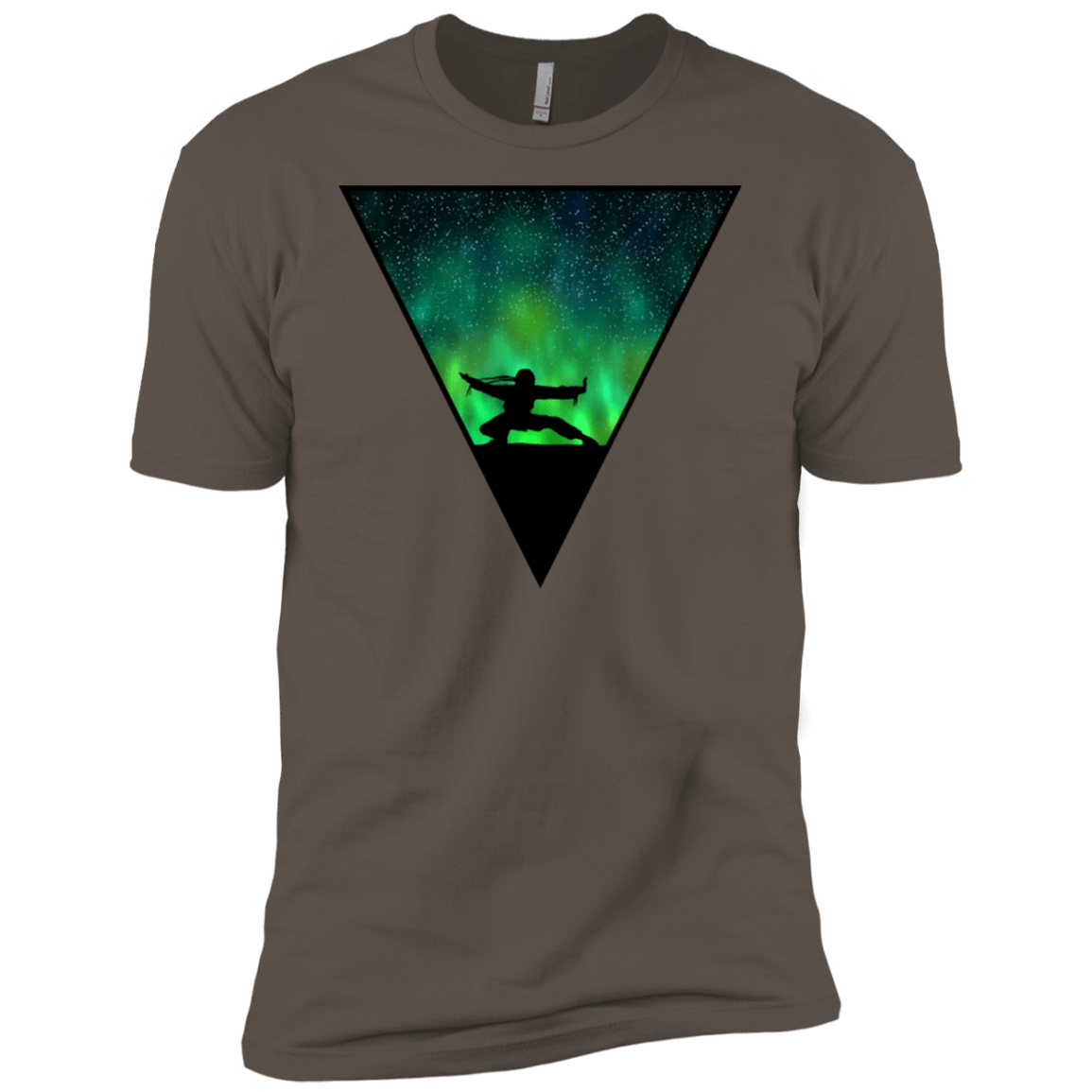 T-Shirts Warm Grey / X-Small Northern Lights Pose Men's Premium T-Shirt