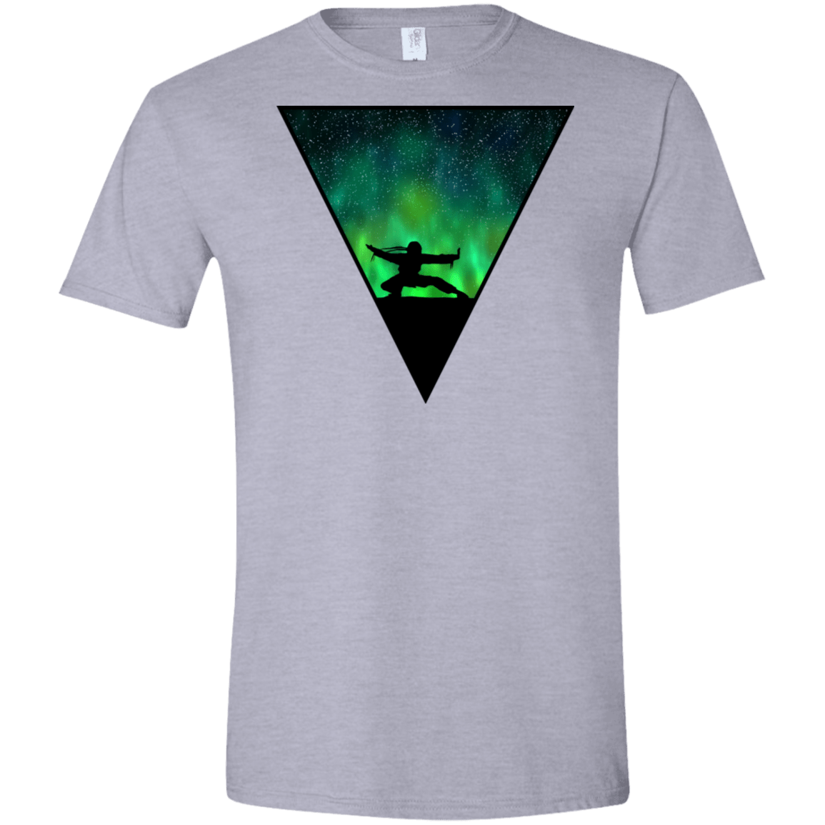 T-Shirts Sport Grey / X-Small Northern Lights Pose Men's Semi-Fitted Softstyle