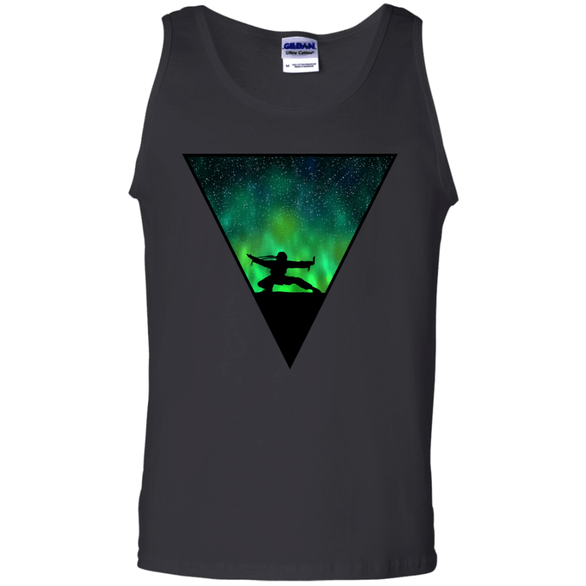 T-Shirts Black / S Northern Lights Pose Men's Tank Top