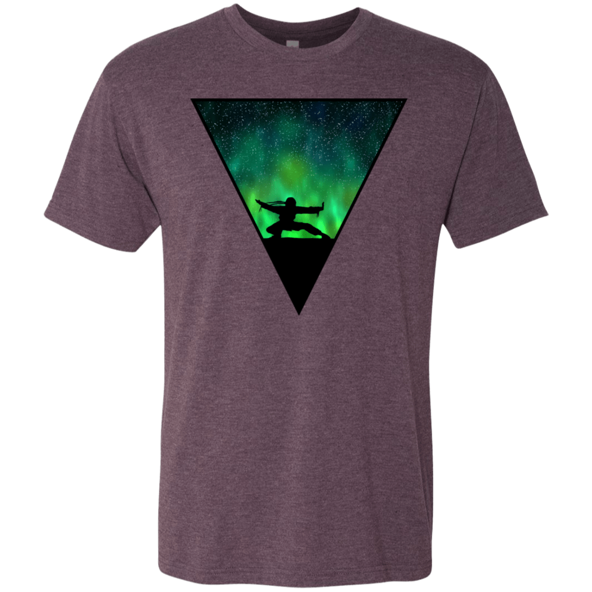 T-Shirts Vintage Purple / S Northern Lights Pose Men's Triblend T-Shirt