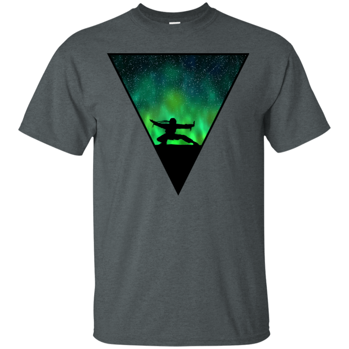 T-Shirts Dark Heather / S Northern Lights Pose T-Shirt