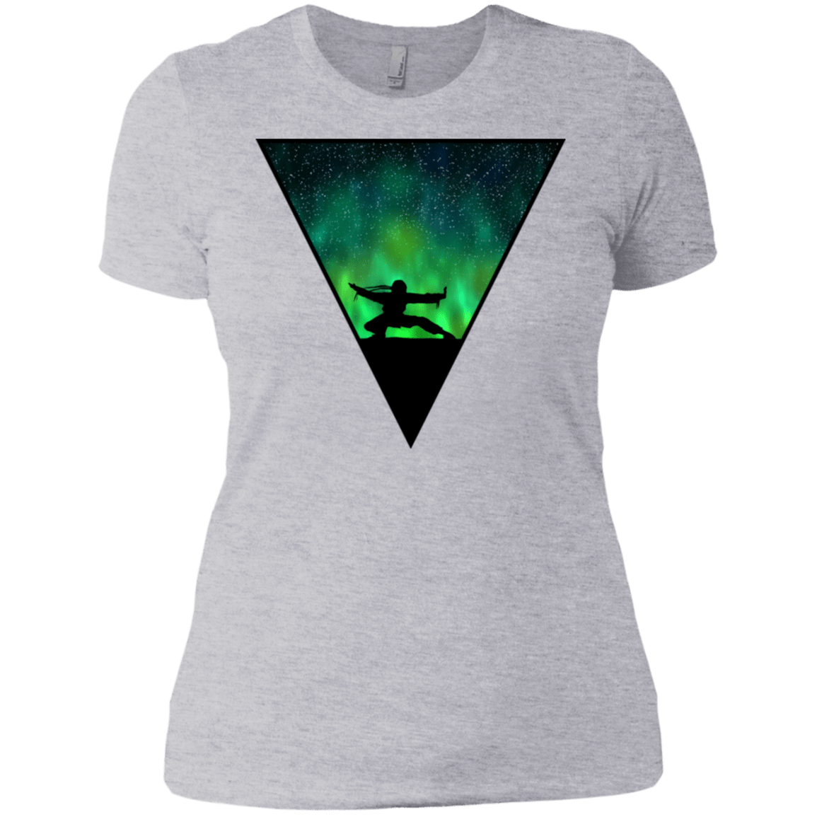 T-Shirts Heather Grey / X-Small Northern Lights Pose Women's Premium T-Shirt