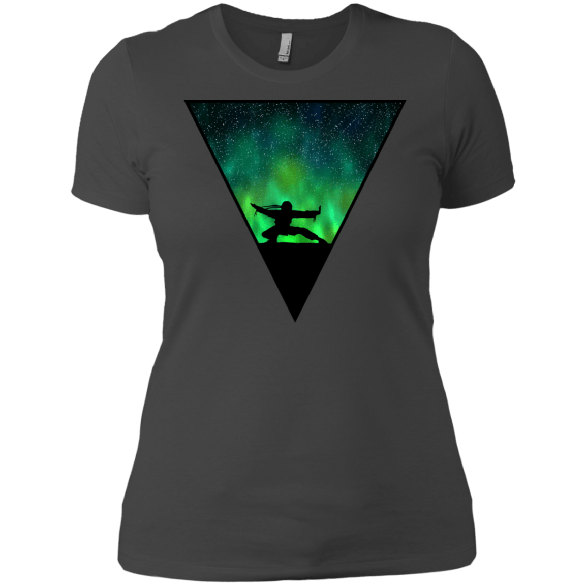 T-Shirts Heavy Metal / X-Small Northern Lights Pose Women's Premium T-Shirt