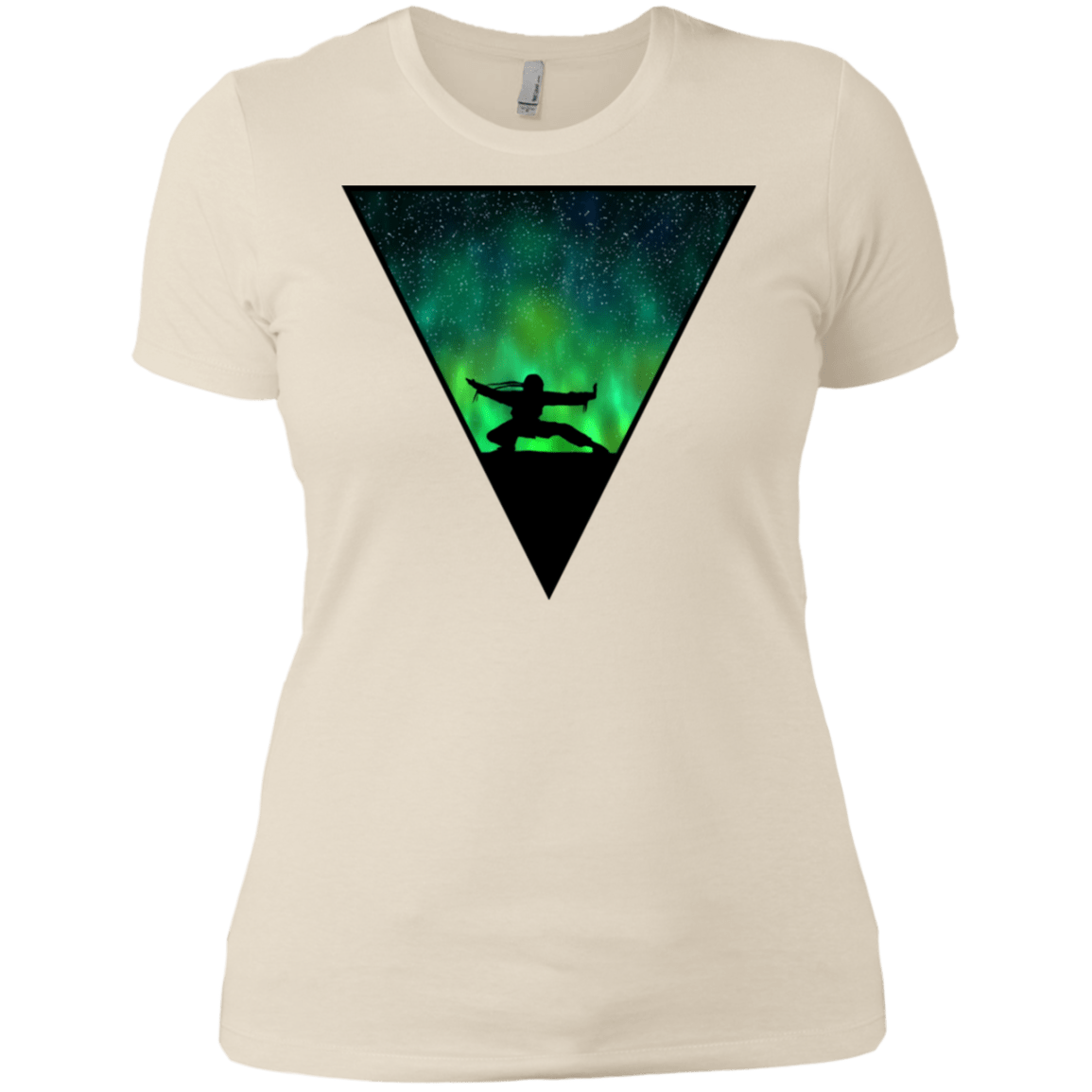 T-Shirts Ivory/ / X-Small Northern Lights Pose Women's Premium T-Shirt