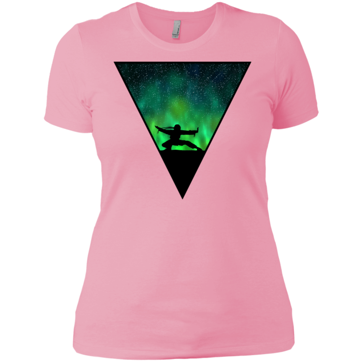 T-Shirts Light Pink / X-Small Northern Lights Pose Women's Premium T-Shirt