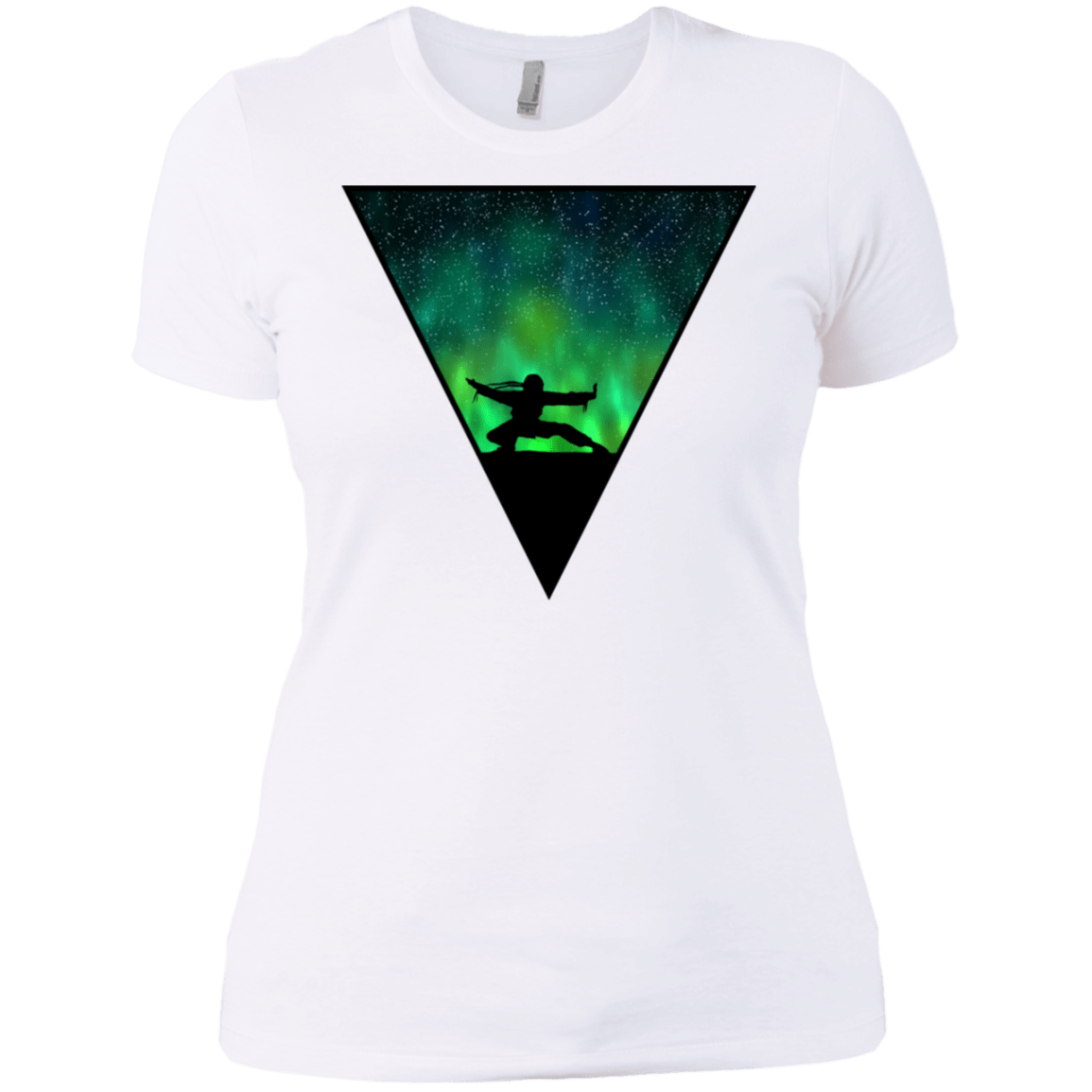 T-Shirts White / X-Small Northern Lights Pose Women's Premium T-Shirt