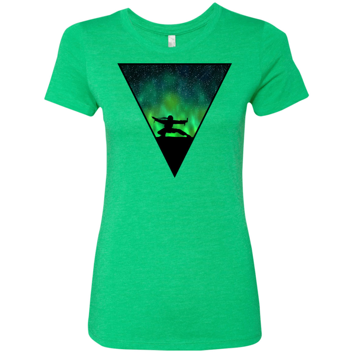 T-Shirts Envy / S Northern Lights Pose Women's Triblend T-Shirt