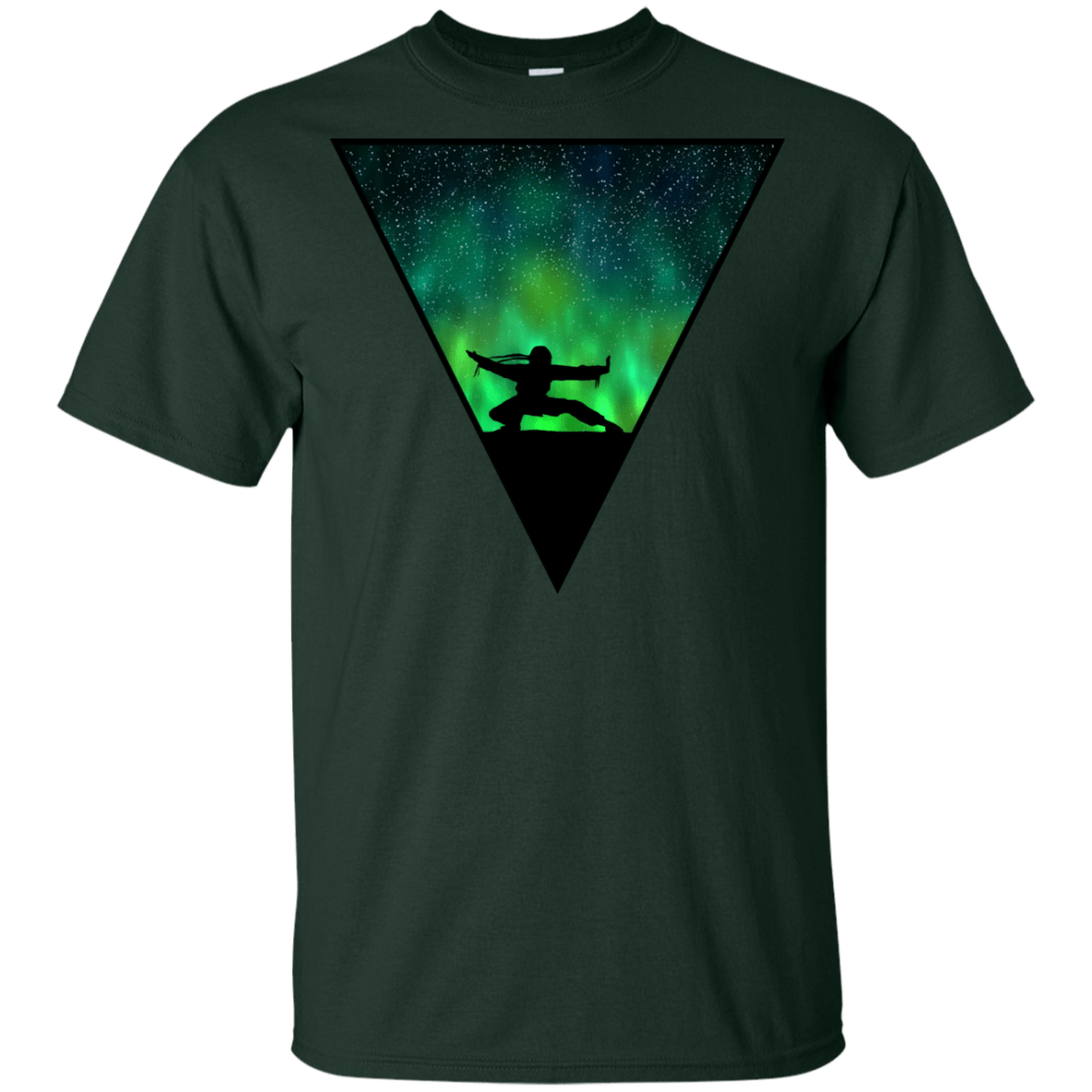 T-Shirts Forest / YXS Northern Lights Pose Youth T-Shirt