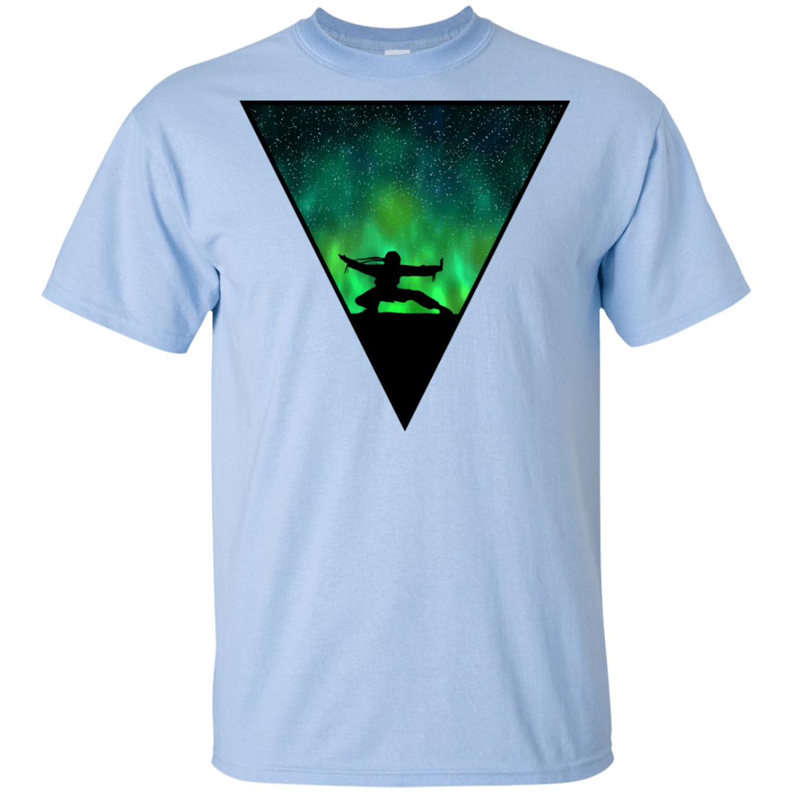T-Shirts Light Blue / YXS Northern Lights Pose Youth T-Shirt