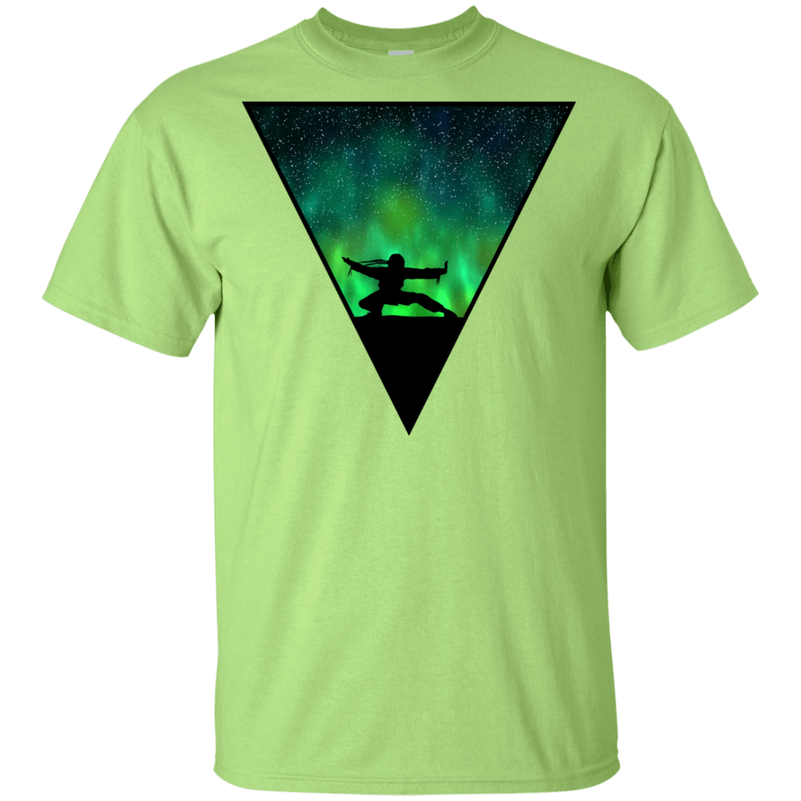 T-Shirts Mint Green / YXS Northern Lights Pose Youth T-Shirt