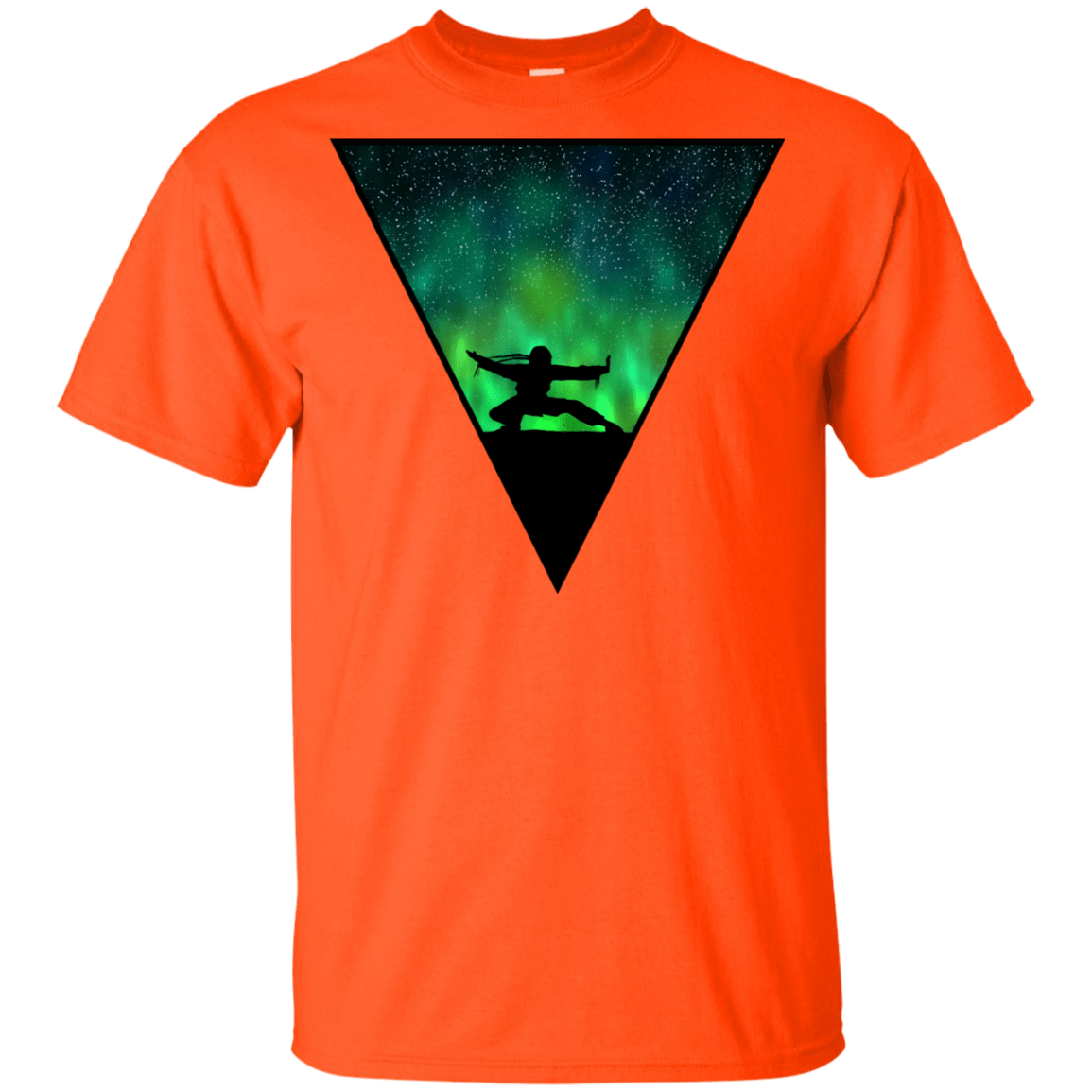 T-Shirts Orange / YXS Northern Lights Pose Youth T-Shirt