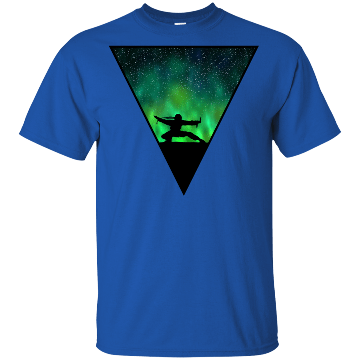 T-Shirts Royal / YXS Northern Lights Pose Youth T-Shirt