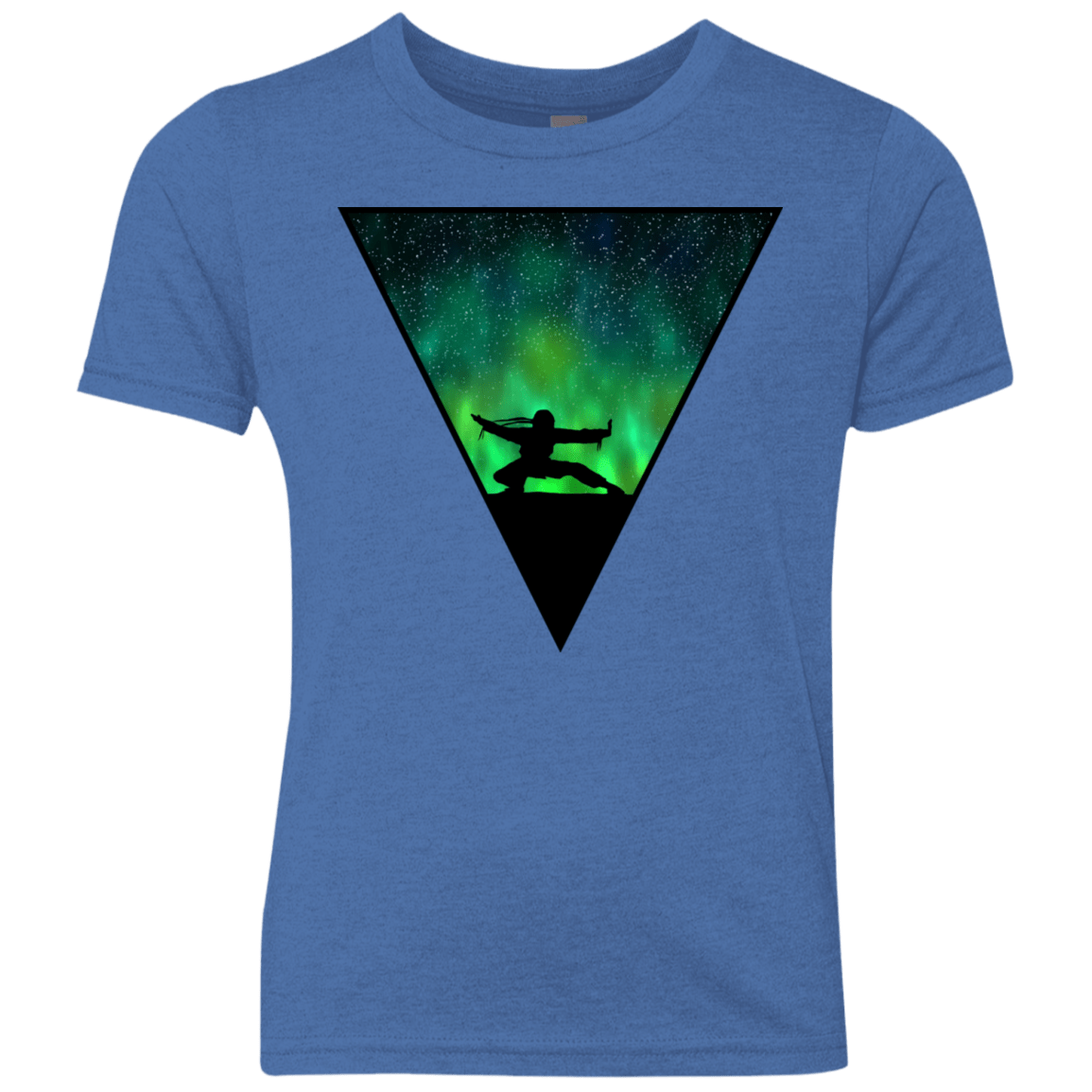 T-Shirts Vintage Royal / YXS Northern Lights Pose Youth Triblend T-Shirt
