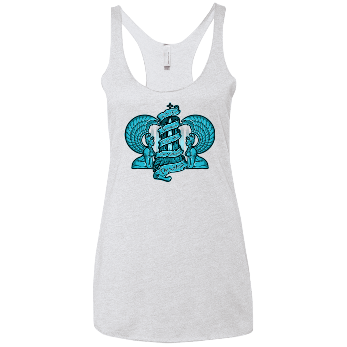 T-Shirts Heather White / X-Small NORTHERN ORACLE Women's Triblend Racerback Tank