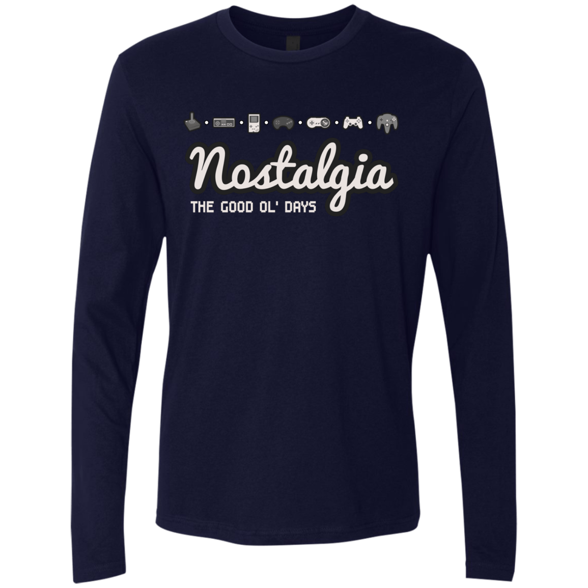 T-Shirts Midnight Navy / Small Nostalgia Men's Premium Long Sleeve