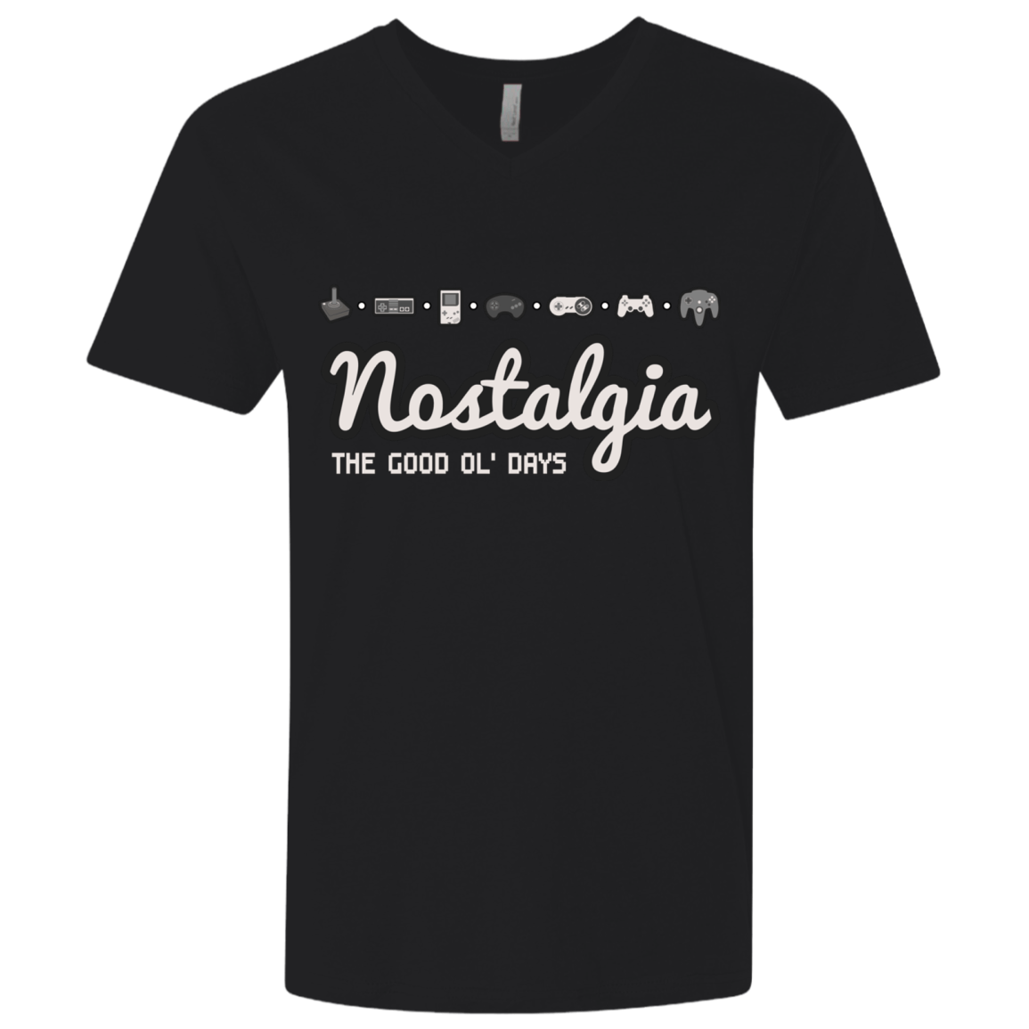 T-Shirts Black / X-Small Nostalgia Men's Premium V-Neck