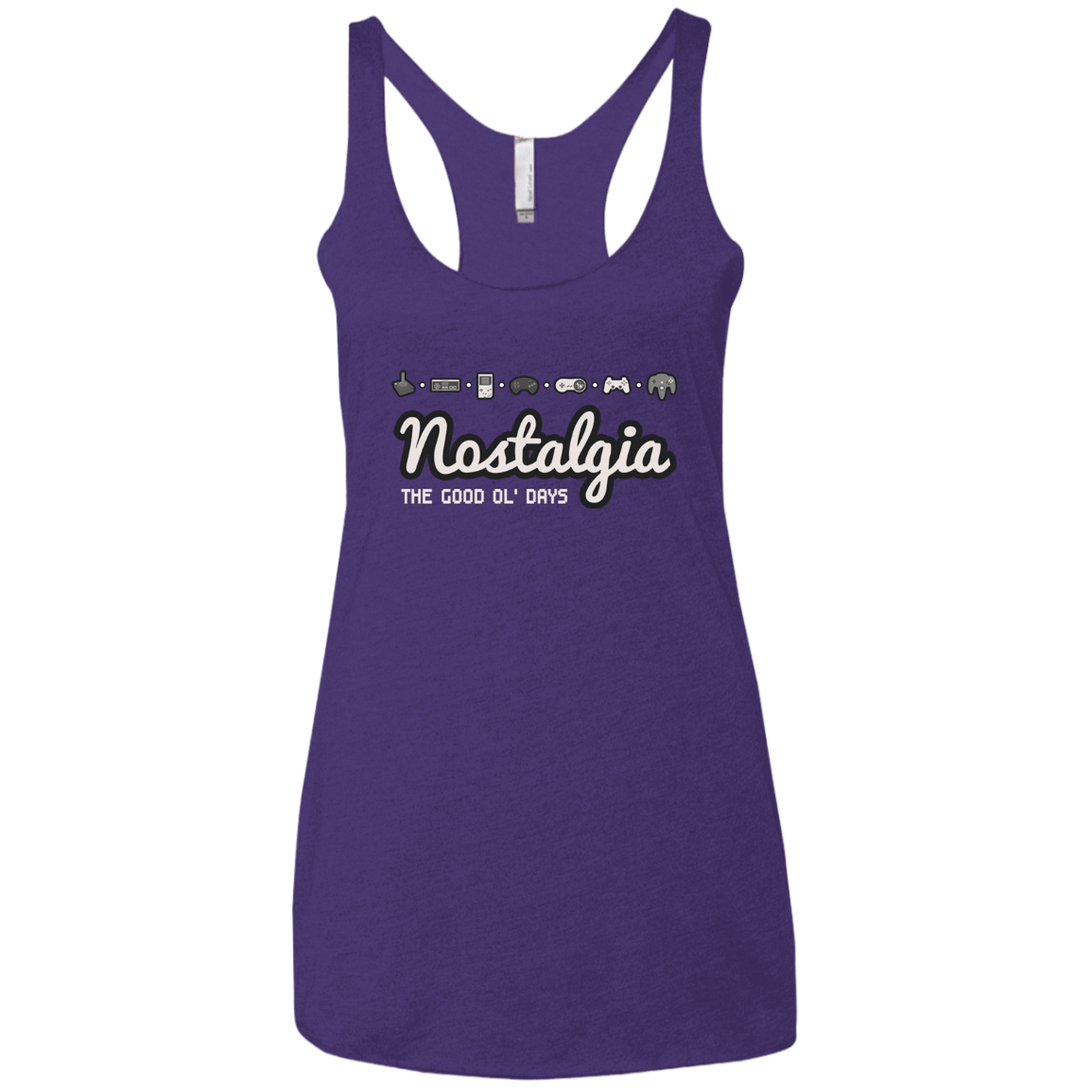 T-Shirts Purple / X-Small Nostalgia Women's Triblend Racerback Tank