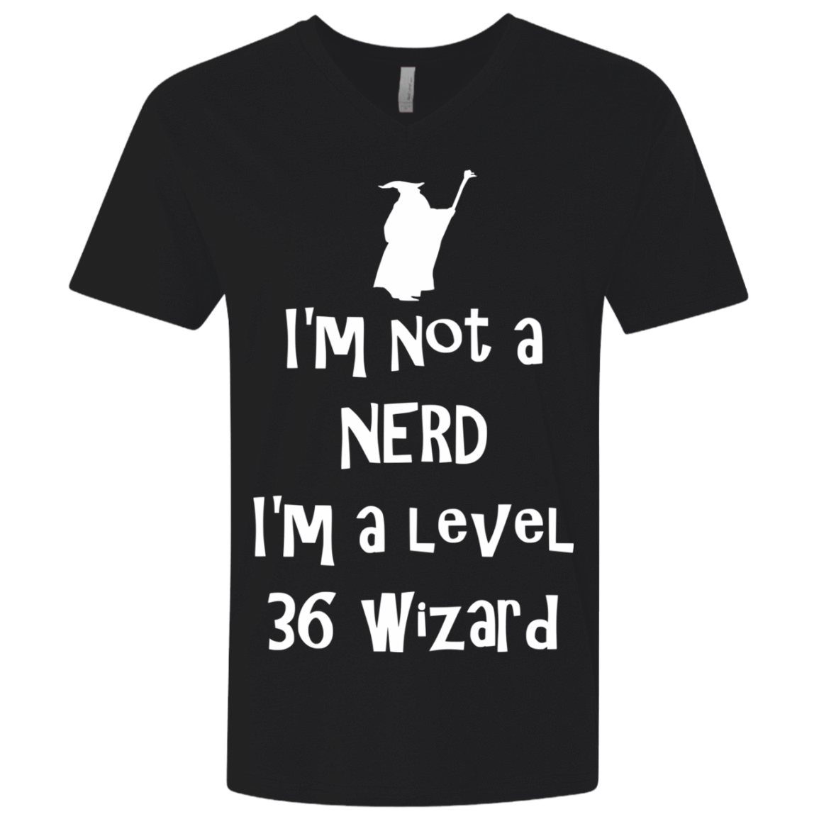 T-Shirts Black / X-Small Not a Nerd Men's Premium V-Neck