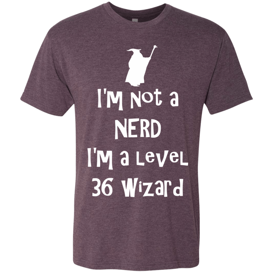 T-Shirts Vintage Purple / S Not a Nerd Men's Triblend T-Shirt