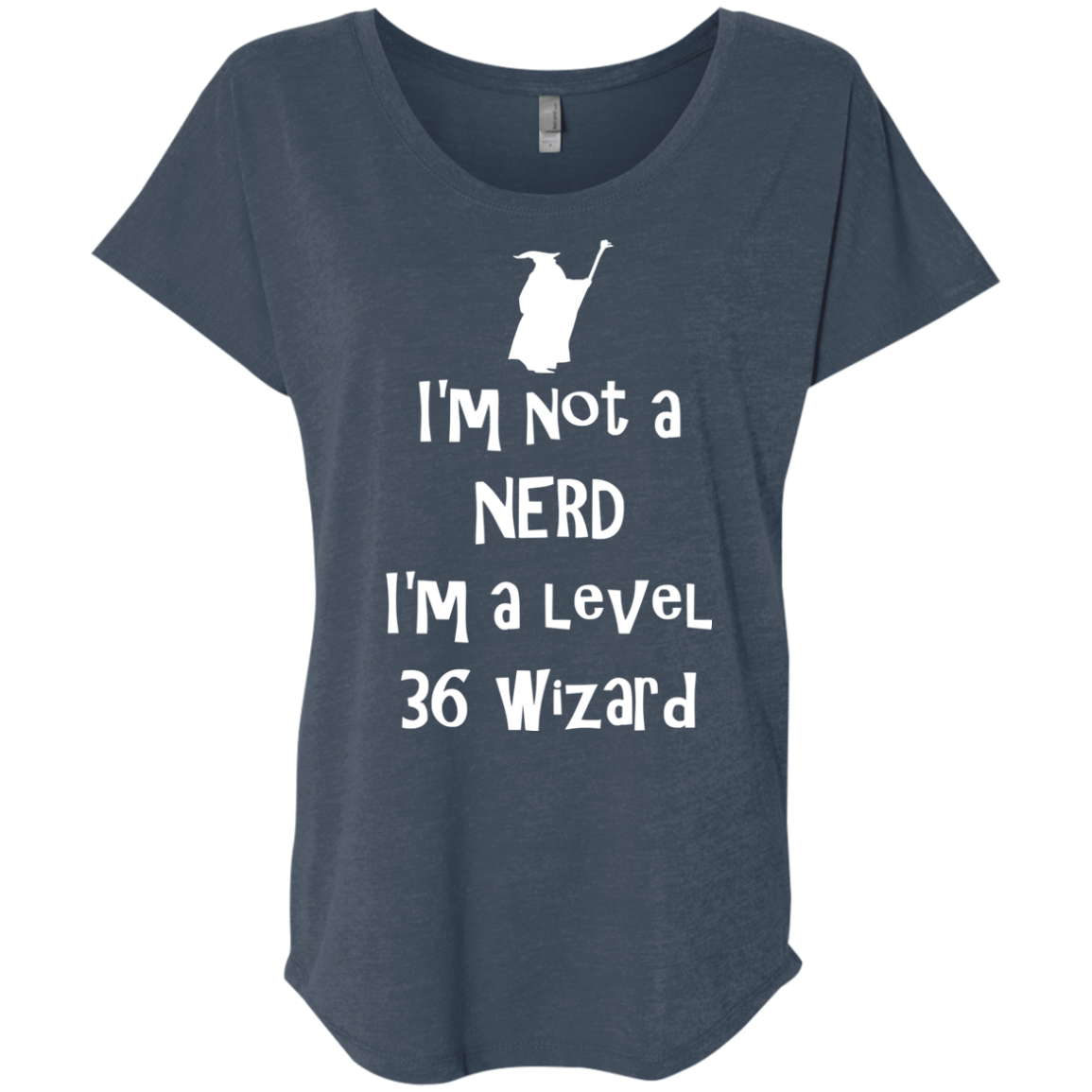 Not a Nerd Triblend Dolman Sleeve