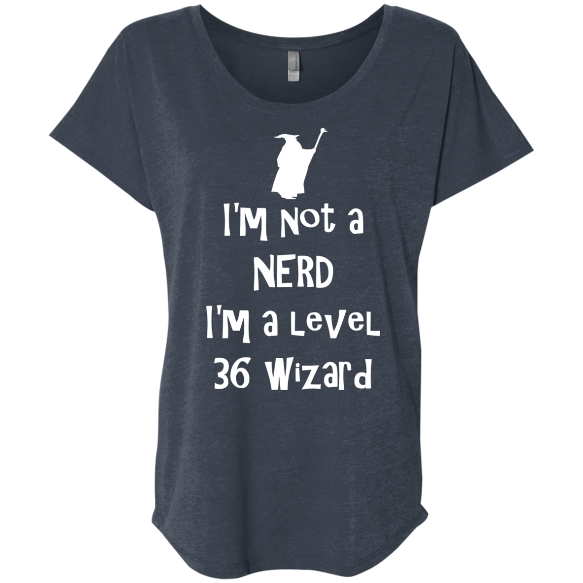 Not a Nerd Triblend Dolman Sleeve