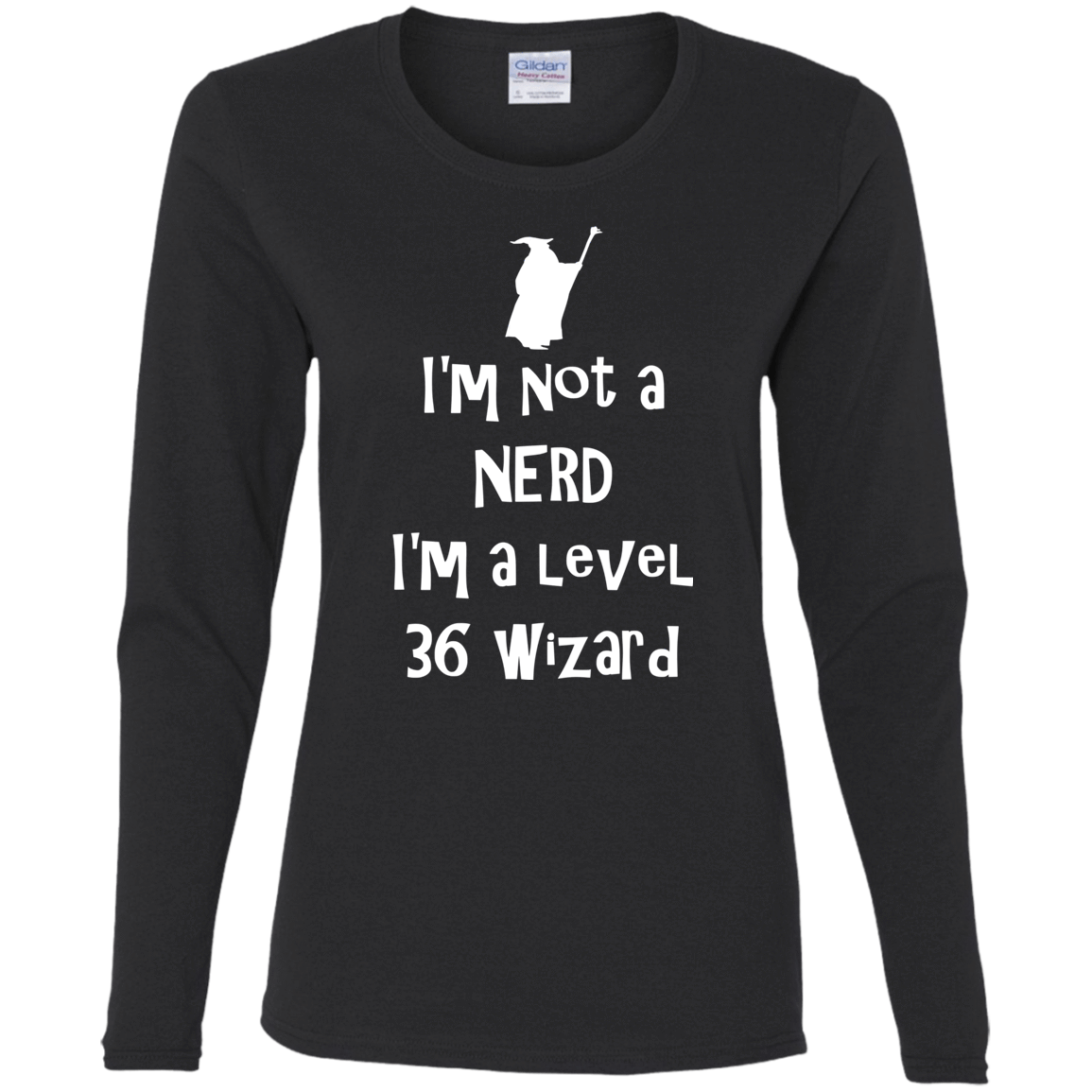 T-Shirts Black / S Not a Nerd Women's Long Sleeve T-Shirt