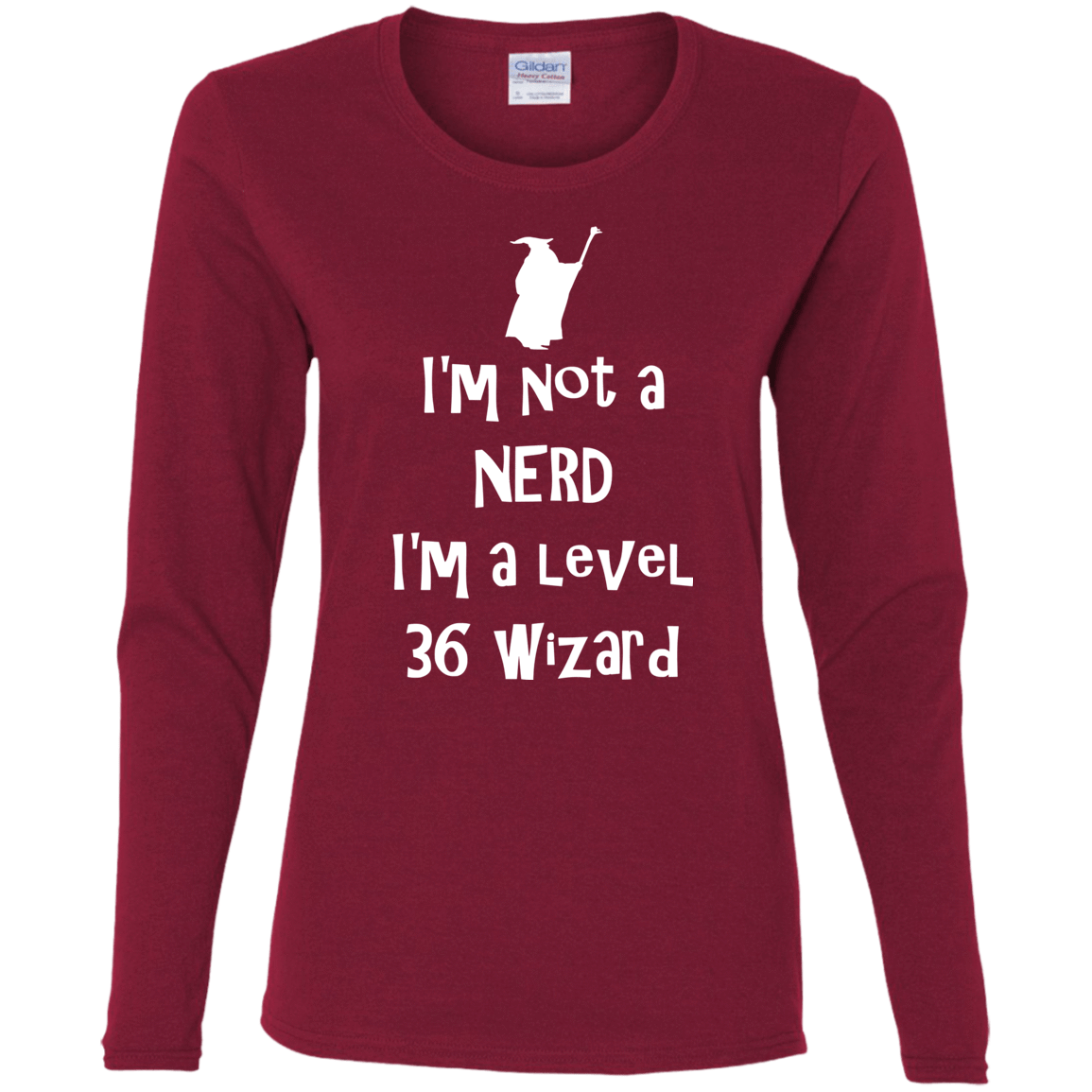 T-Shirts Cardinal / S Not a Nerd Women's Long Sleeve T-Shirt