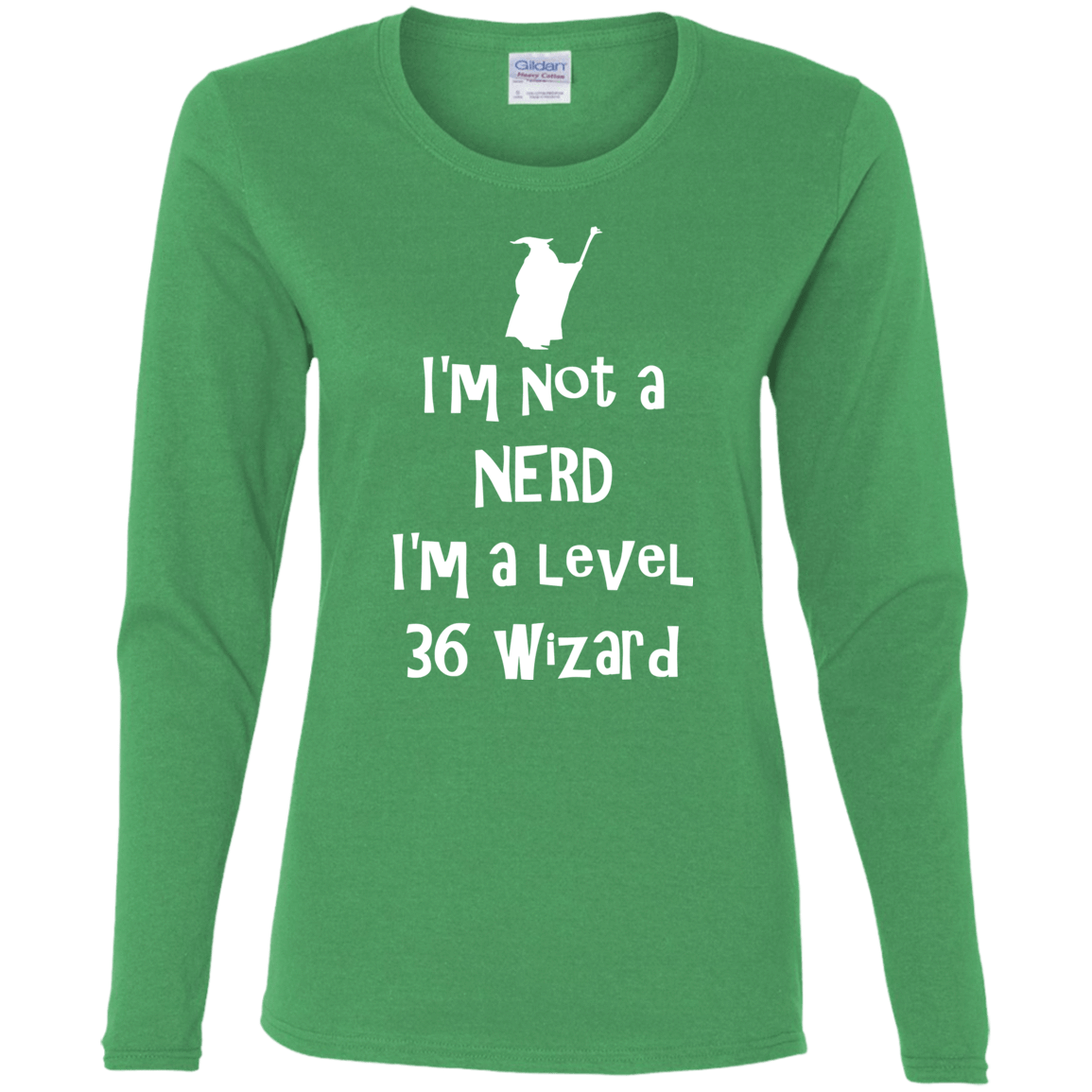 T-Shirts Irish Green / S Not a Nerd Women's Long Sleeve T-Shirt