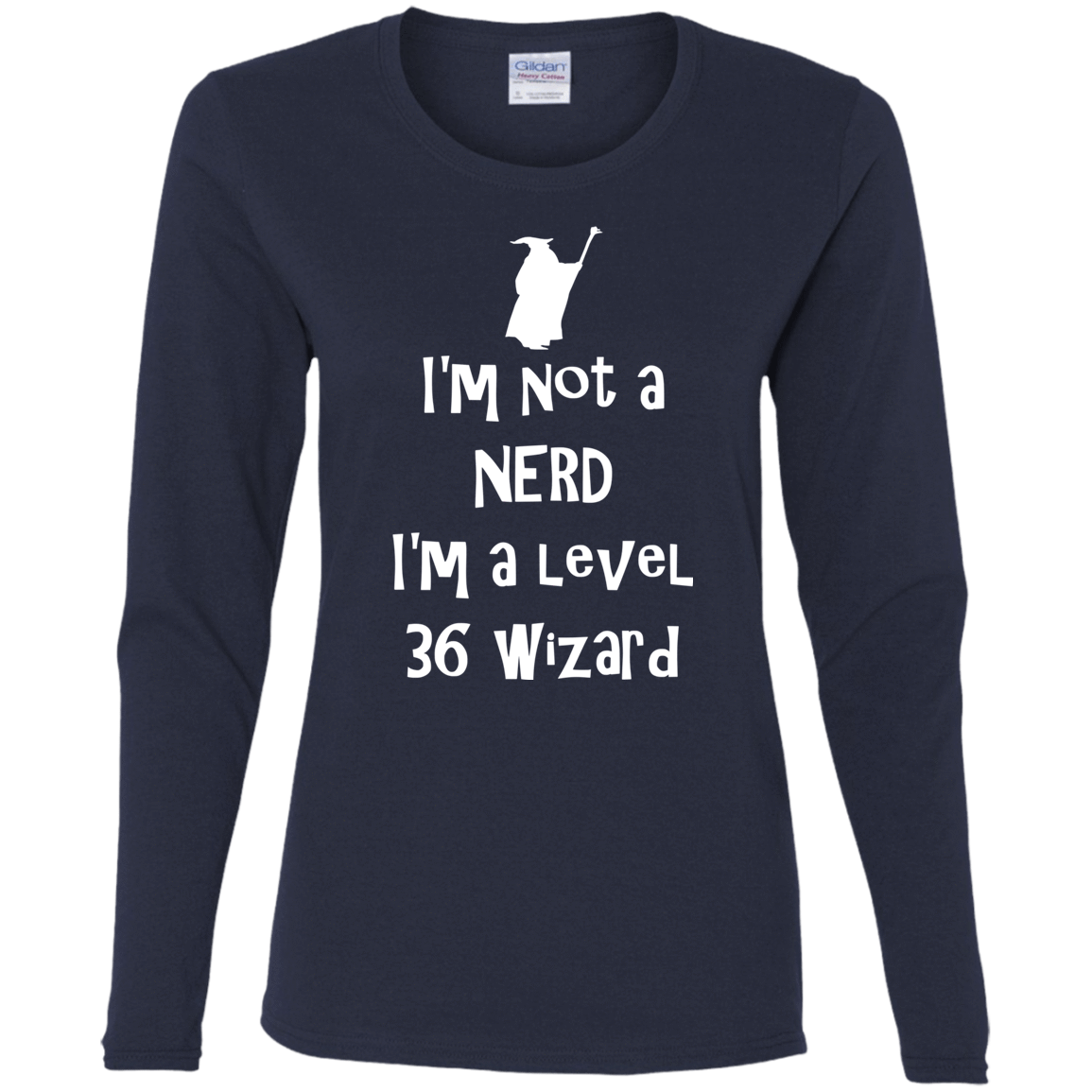 T-Shirts Navy / S Not a Nerd Women's Long Sleeve T-Shirt