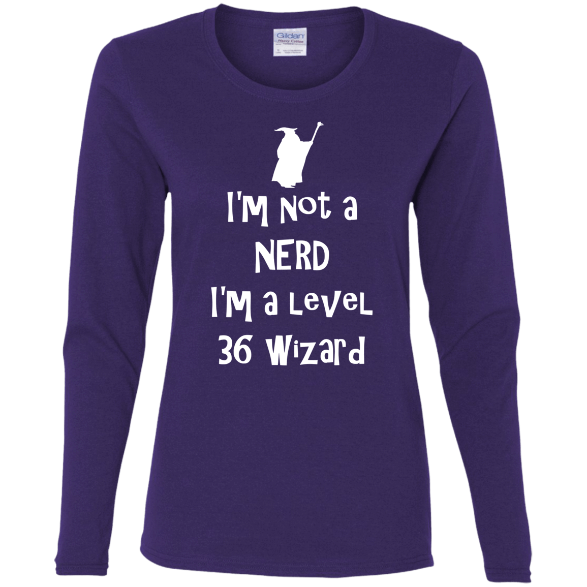 T-Shirts Purple / S Not a Nerd Women's Long Sleeve T-Shirt
