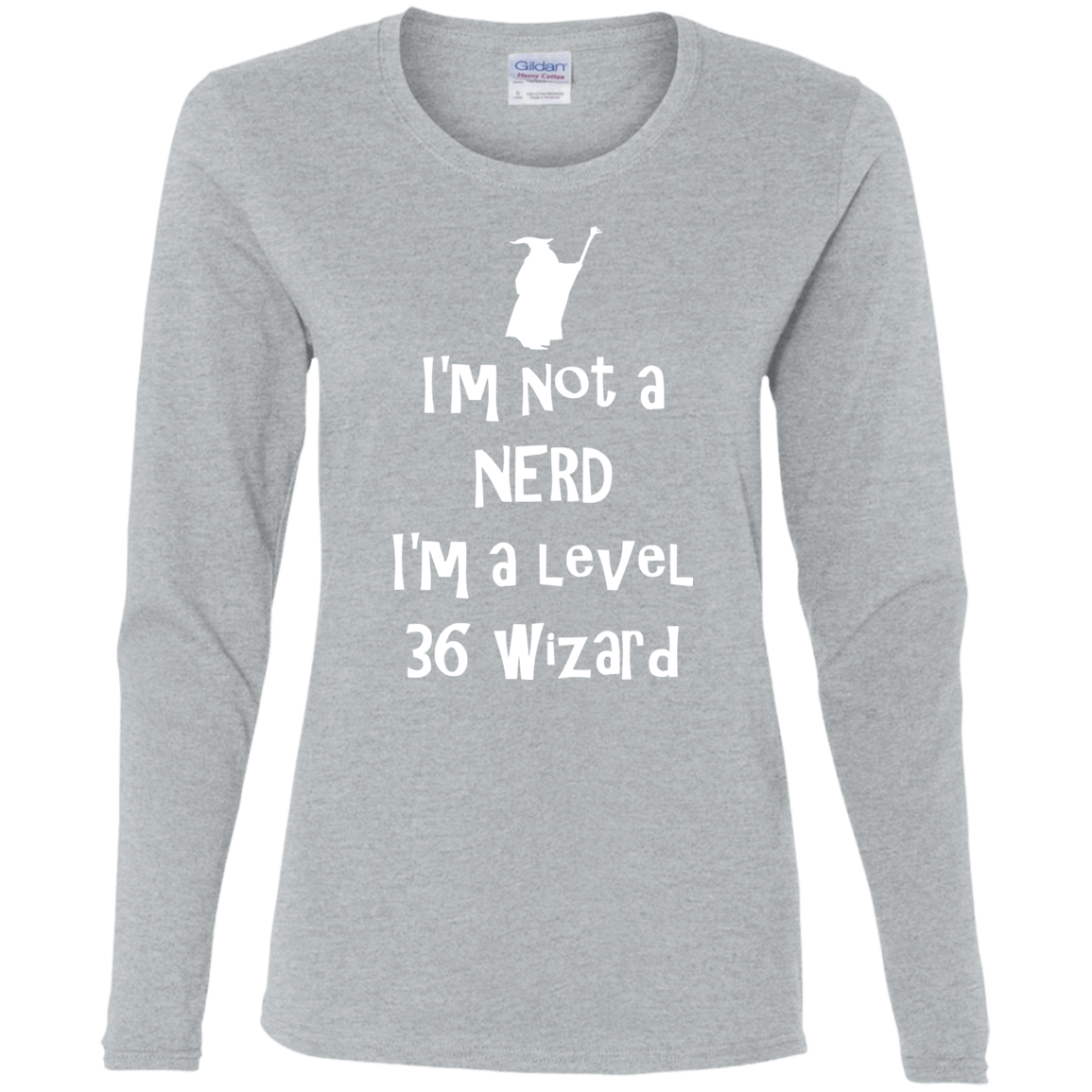 T-Shirts Sport Grey / S Not a Nerd Women's Long Sleeve T-Shirt