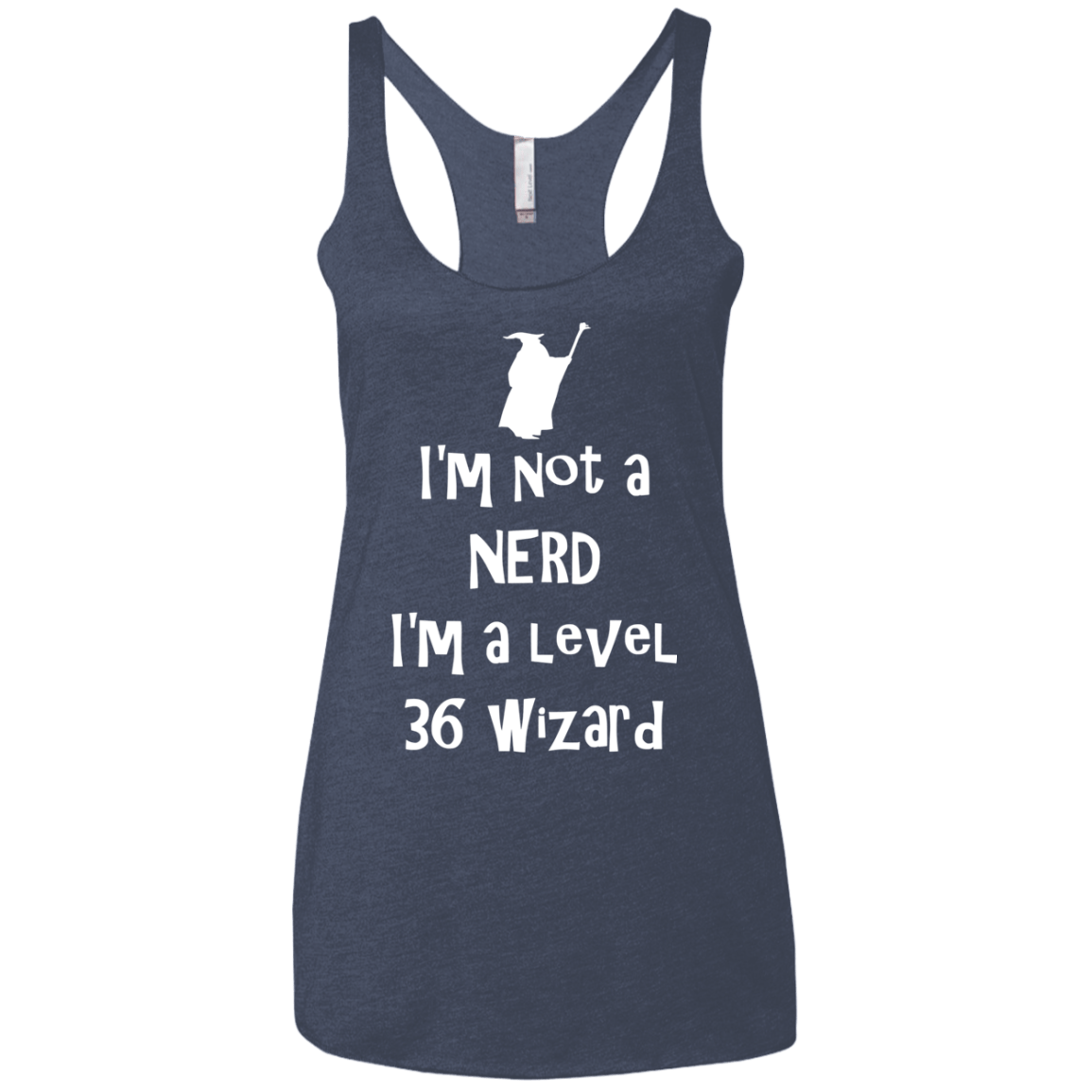 Not a Nerd Women's Triblend Racerback Tank