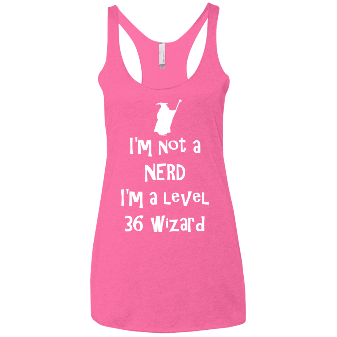 Not a Nerd Women's Triblend Racerback Tank