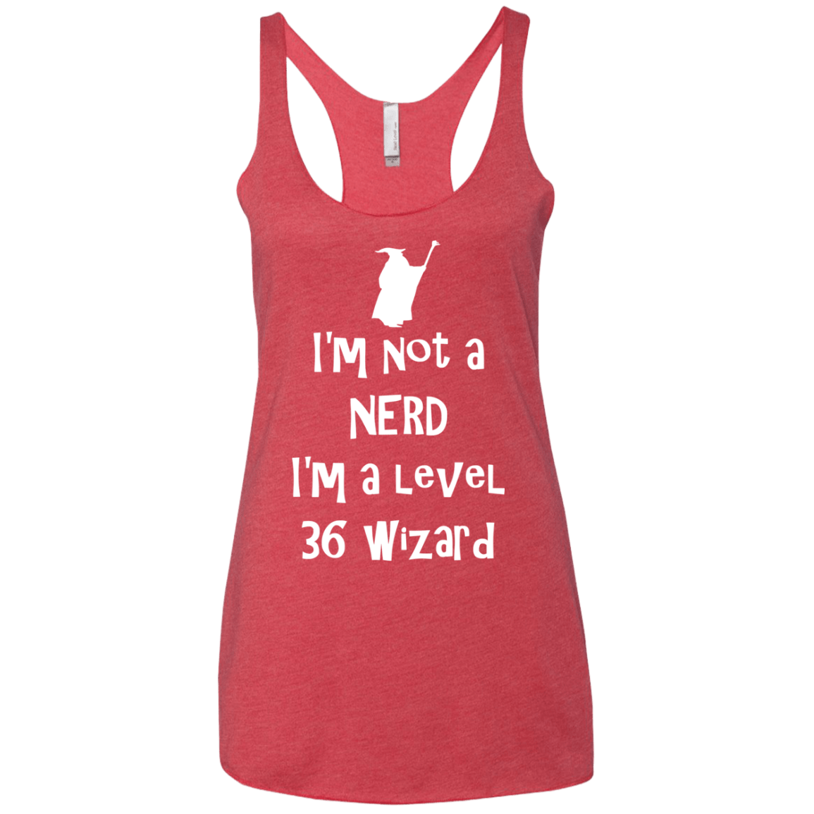 Not a Nerd Women's Triblend Racerback Tank