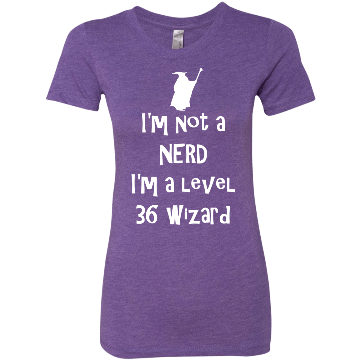T-Shirts Purple Rush / S Not a Nerd Women's Triblend T-Shirt