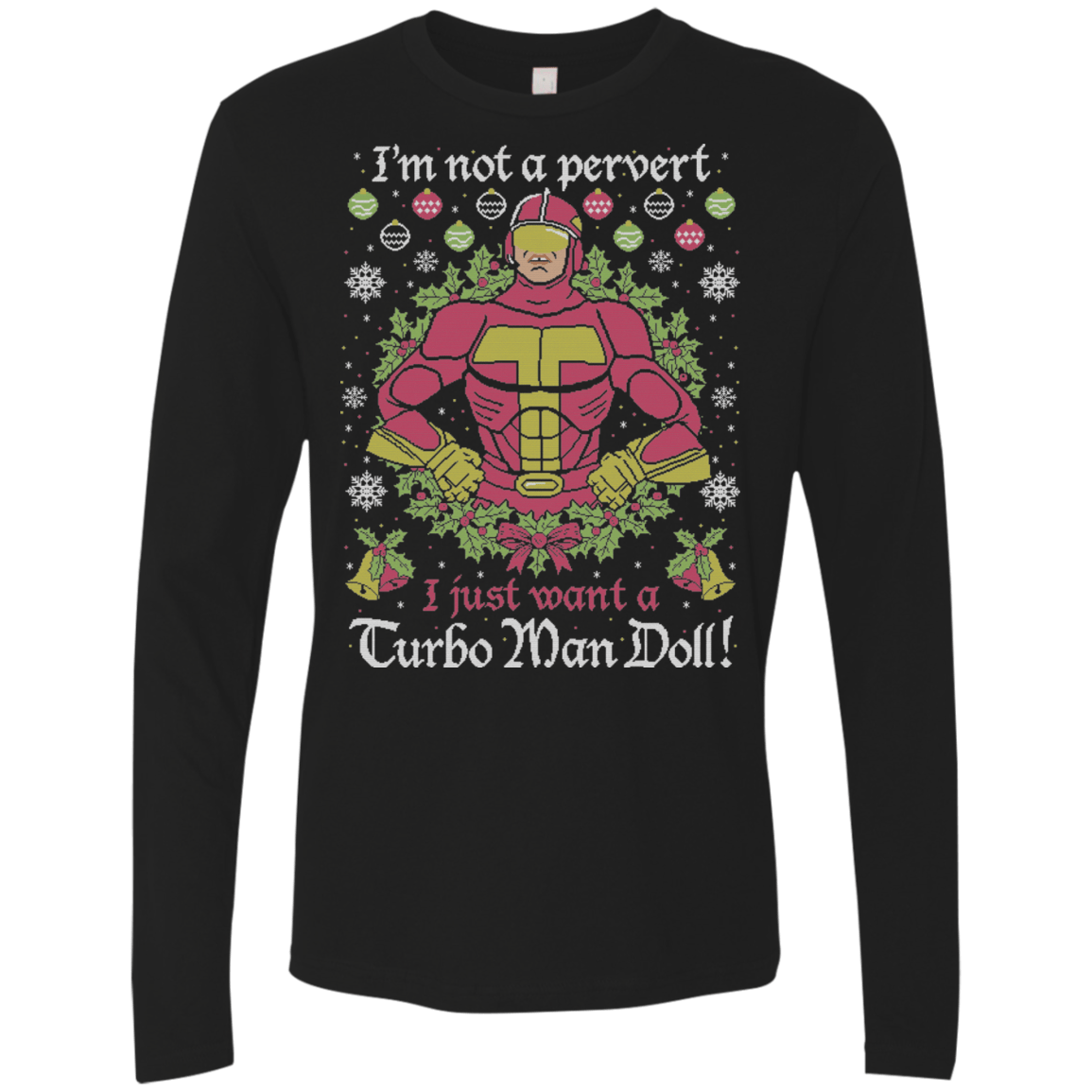 T-Shirts Black / Small NOT A PERVERT Men's Premium Long Sleeve