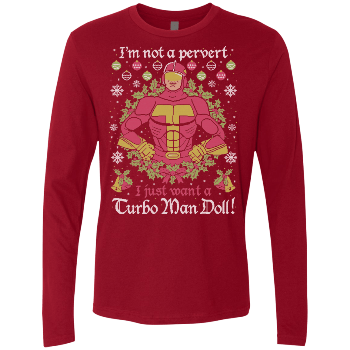 T-Shirts Cardinal / Small NOT A PERVERT Men's Premium Long Sleeve