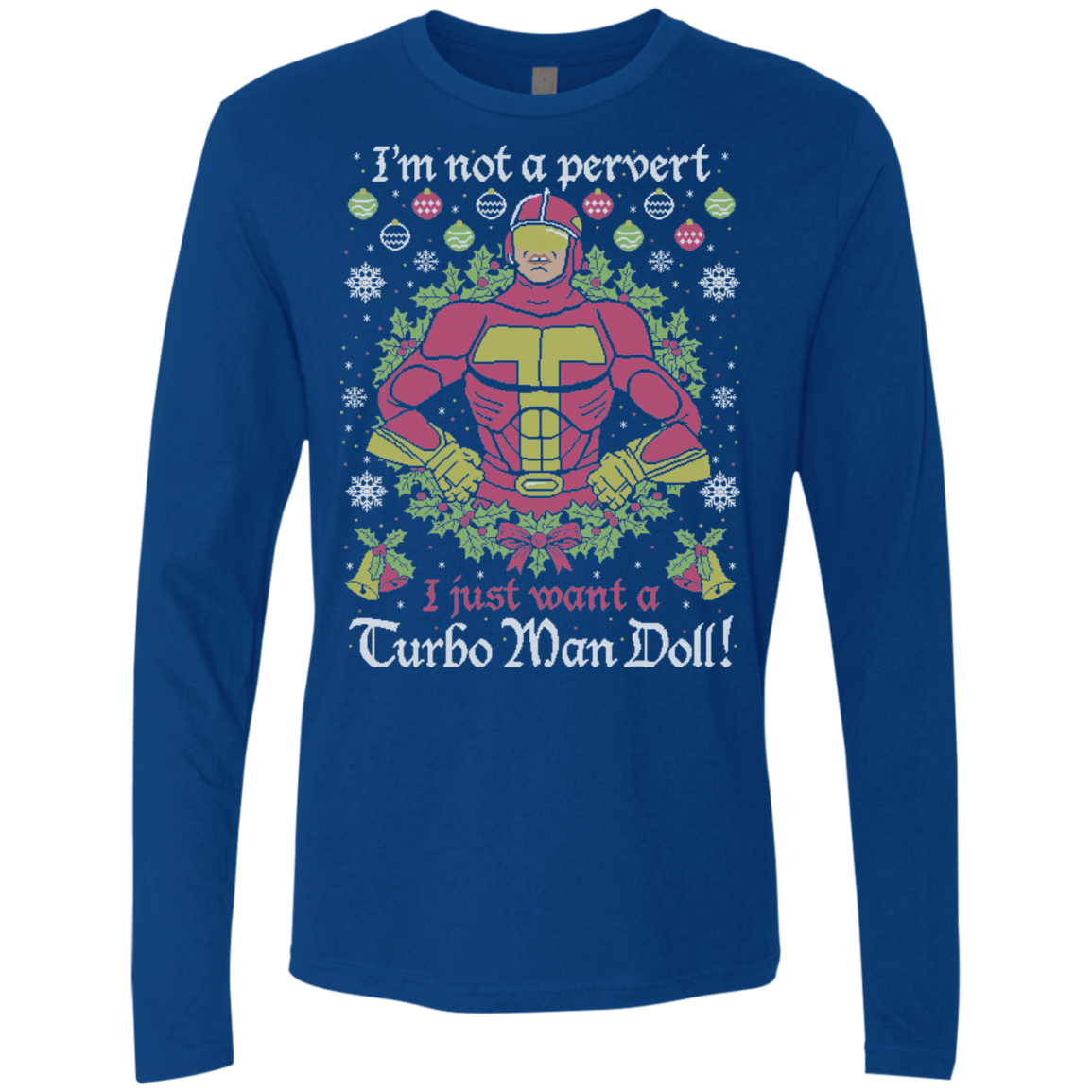 T-Shirts Royal / Small NOT A PERVERT Men's Premium Long Sleeve