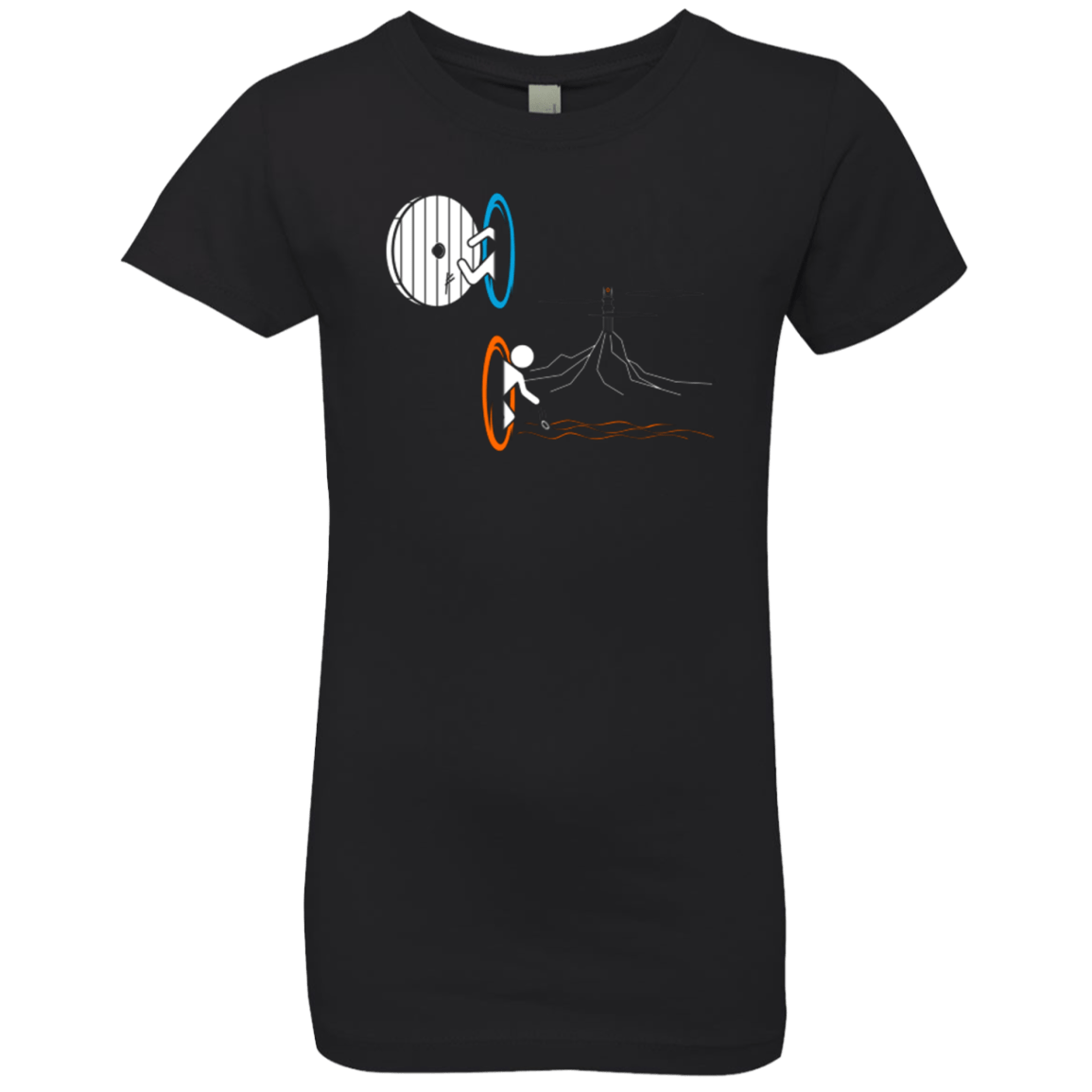 T-Shirts Black / YXS Not a Simply Portal Girls Premium T-Shirt