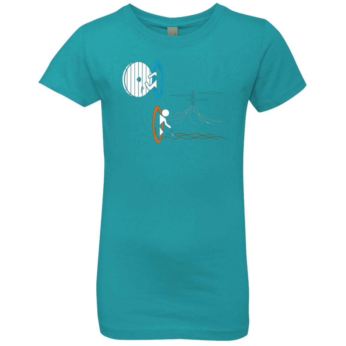 T-Shirts Tahiti Blue / YXS Not a Simply Portal Girls Premium T-Shirt