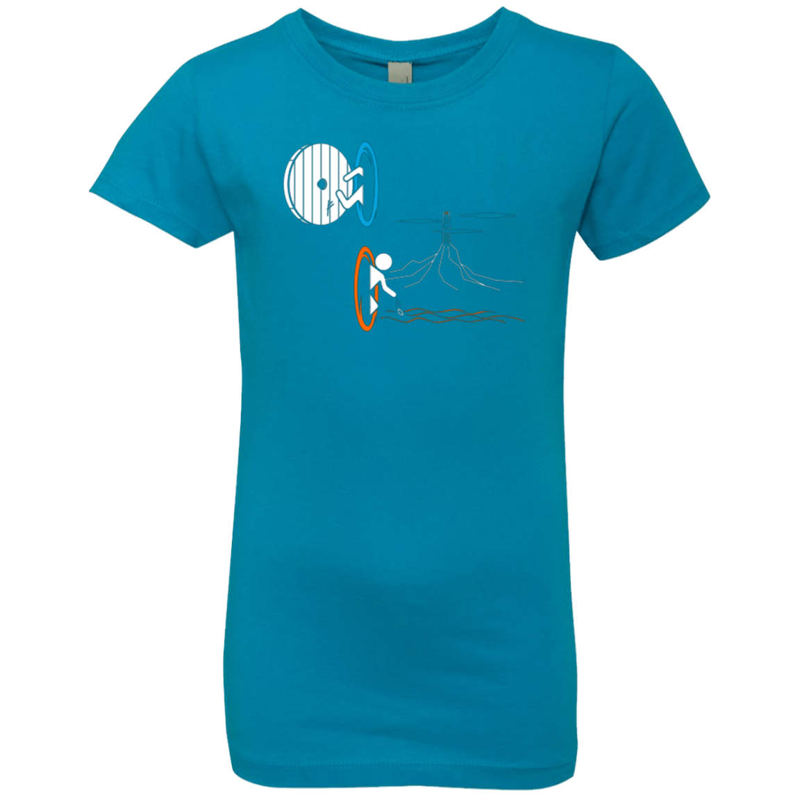 T-Shirts Turquoise / YXS Not a Simply Portal Girls Premium T-Shirt