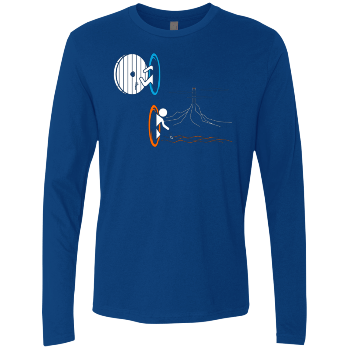 T-Shirts Royal / Small Not a Simply Portal Men's Premium Long Sleeve