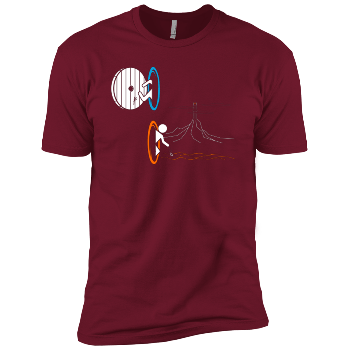 T-Shirts Cardinal / X-Small Not a Simply Portal Men's Premium T-Shirt