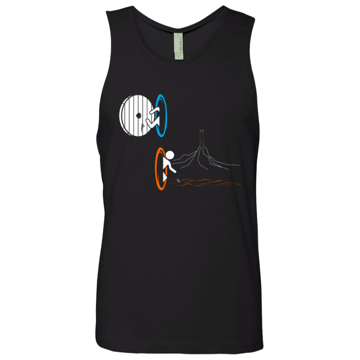 T-Shirts Black / Small Not a Simply Portal Men's Premium Tank Top