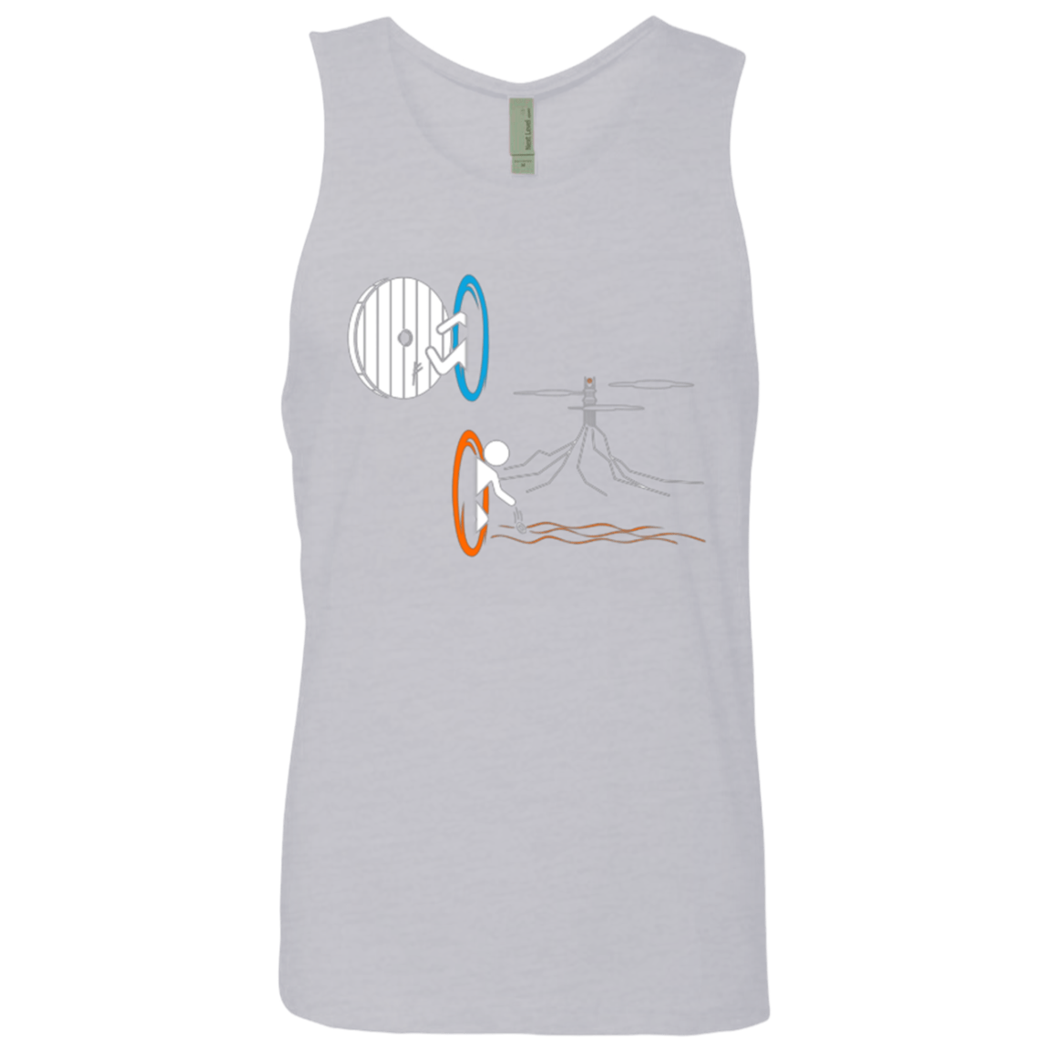 T-Shirts Heather Grey / Small Not a Simply Portal Men's Premium Tank Top