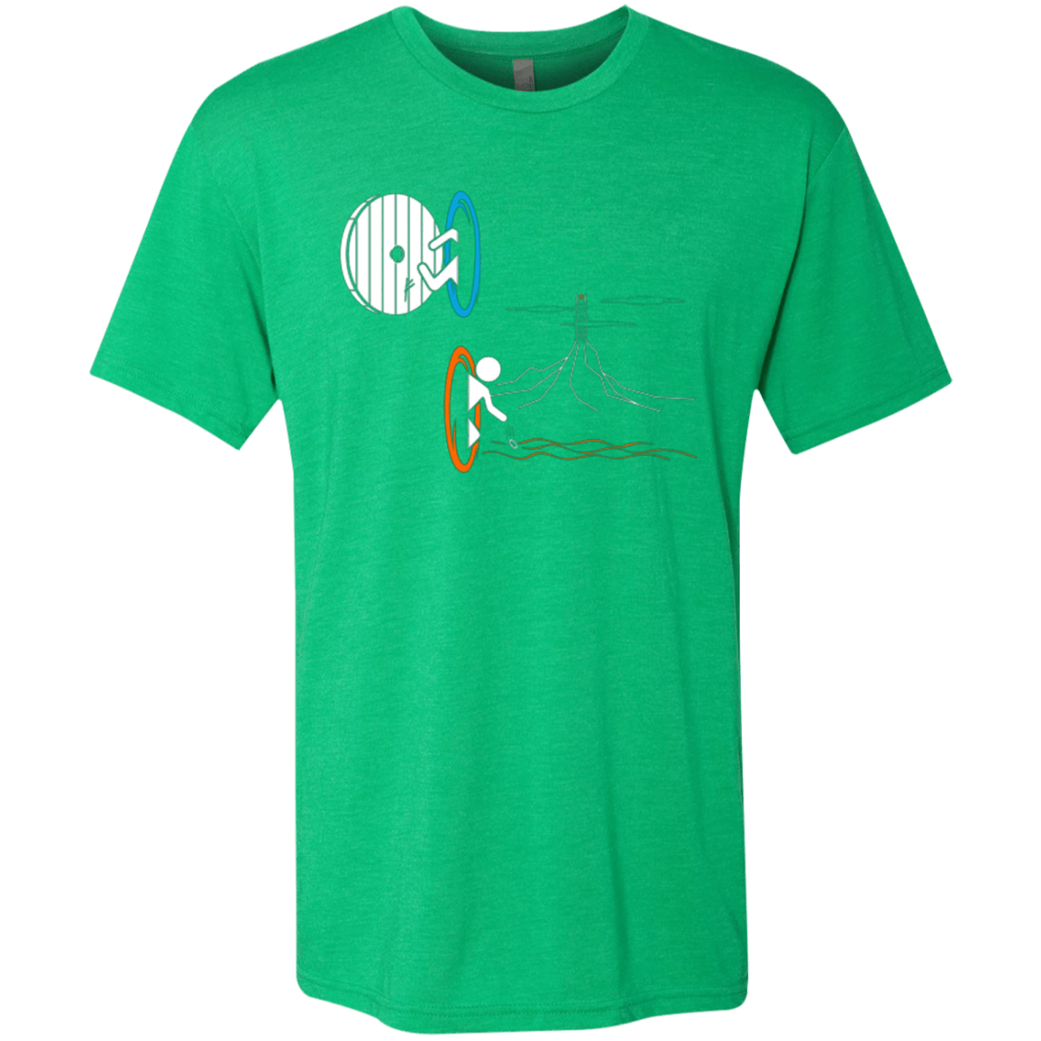 T-Shirts Envy / Small Not a Simply Portal Men's Triblend T-Shirt