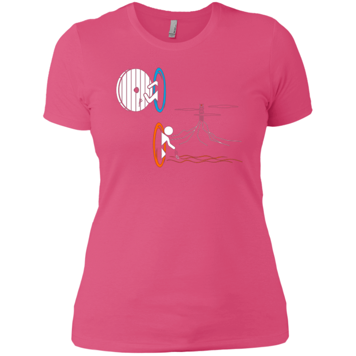 T-Shirts Hot Pink / X-Small Not a Simply Portal Women's Premium T-Shirt