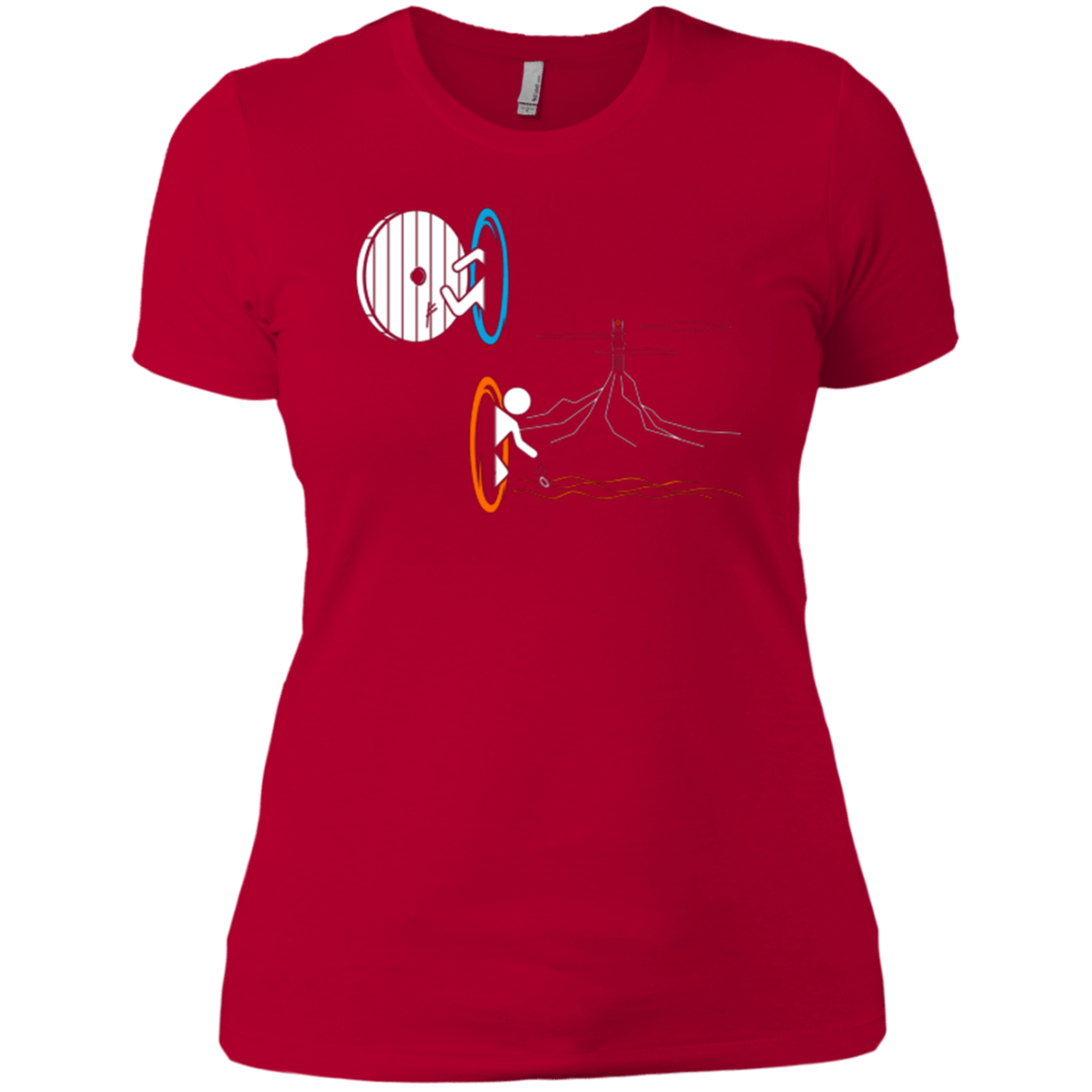 T-Shirts Red / X-Small Not a Simply Portal Women's Premium T-Shirt