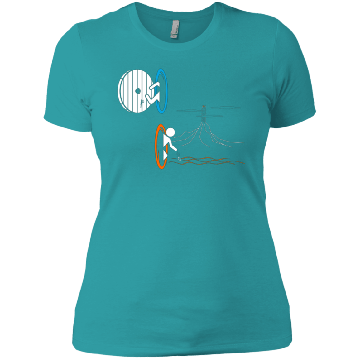 T-Shirts Tahiti Blue / X-Small Not a Simply Portal Women's Premium T-Shirt